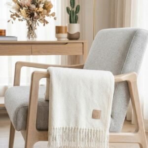 Alpaca Blanket White