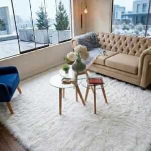 Alpaca Rug White